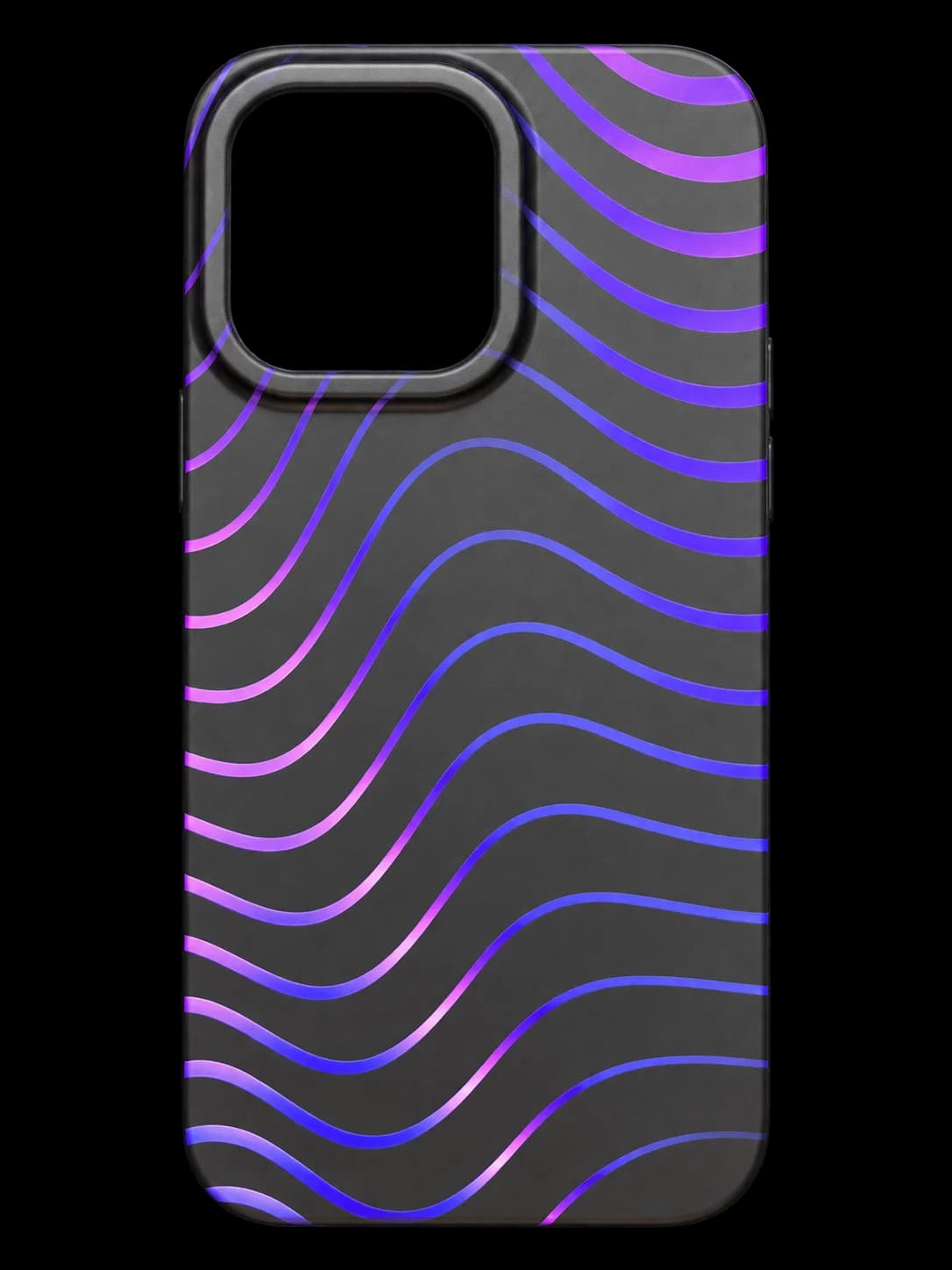 Purple waves phone case