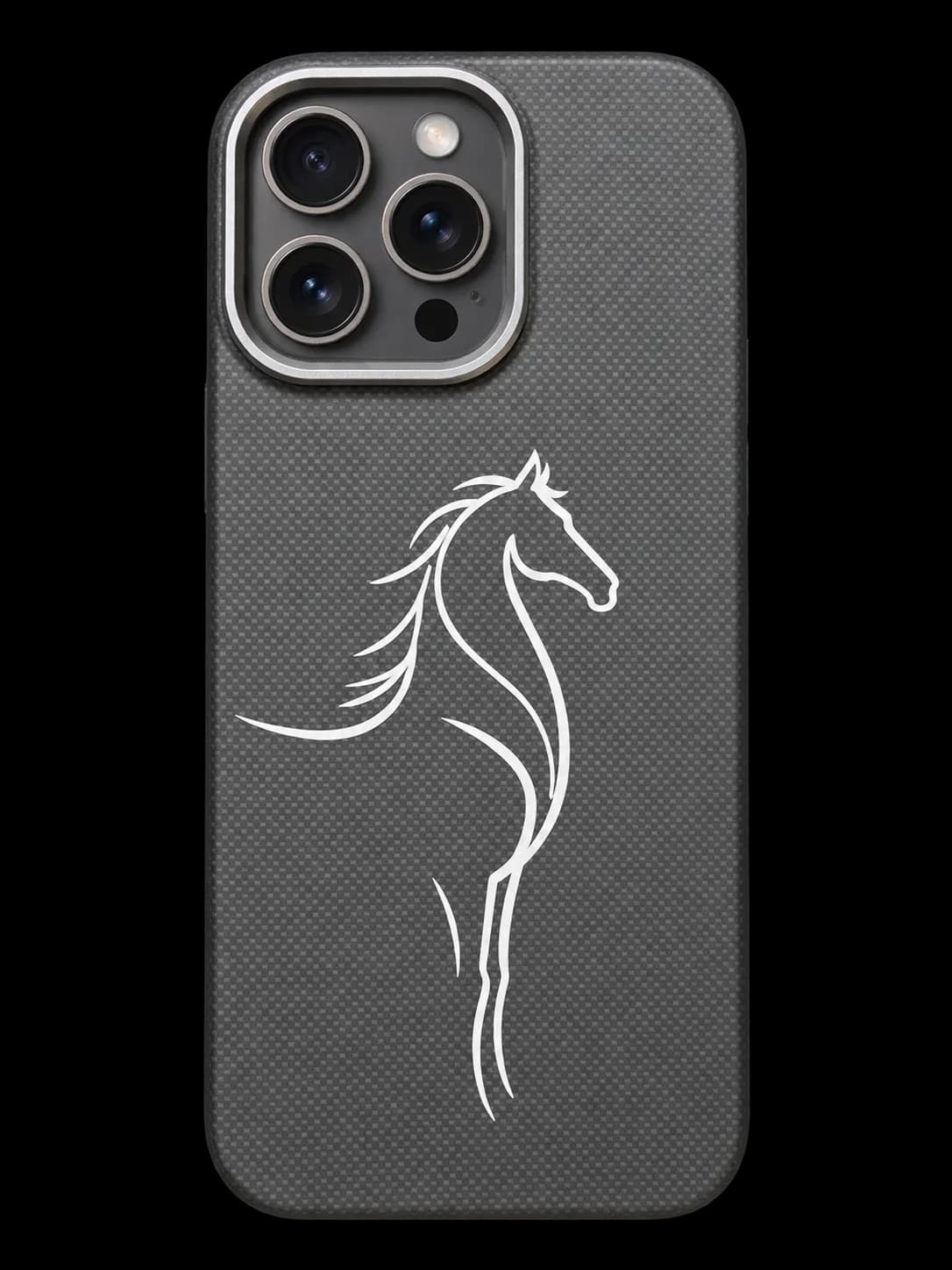 White horse phone case