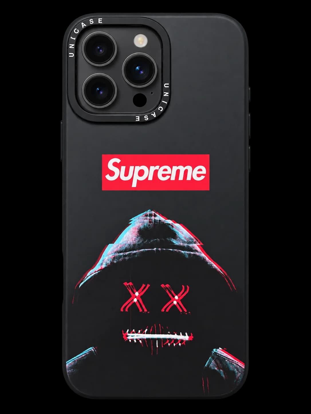 Hooded face phone case