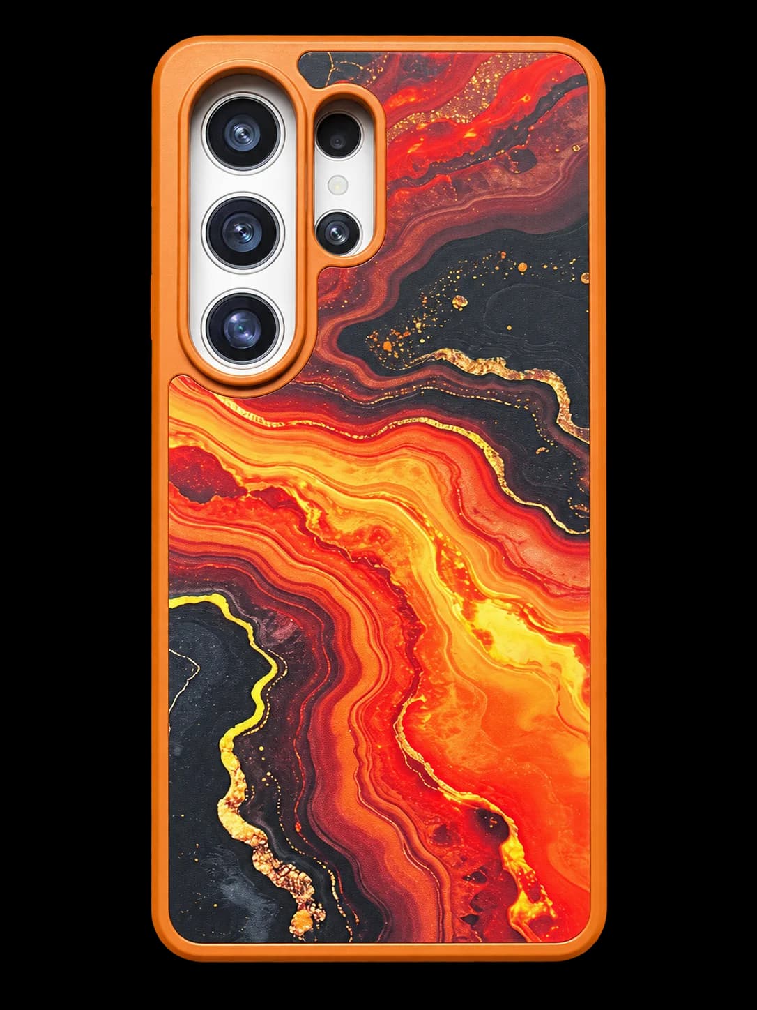 Fire marble phone case