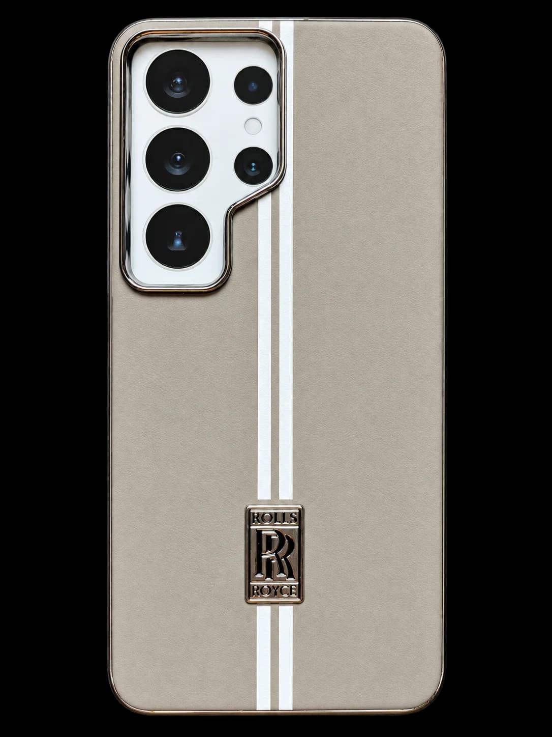 Silver luxury stripe phone case