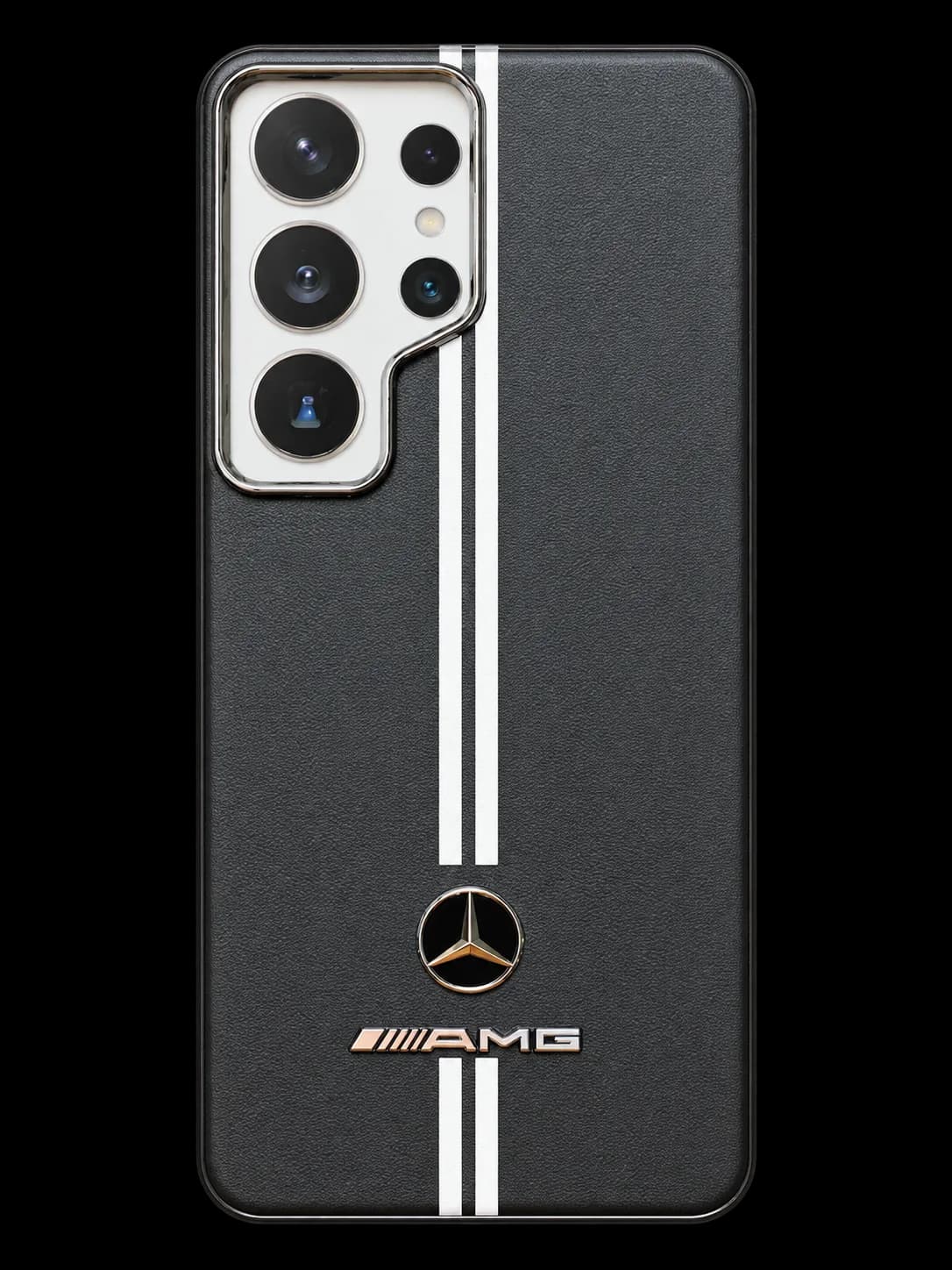 Graphite racing stripe phone case