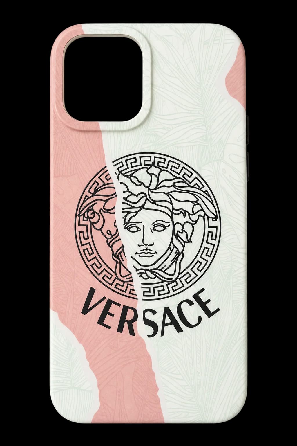 Pink marble medallion phone case
